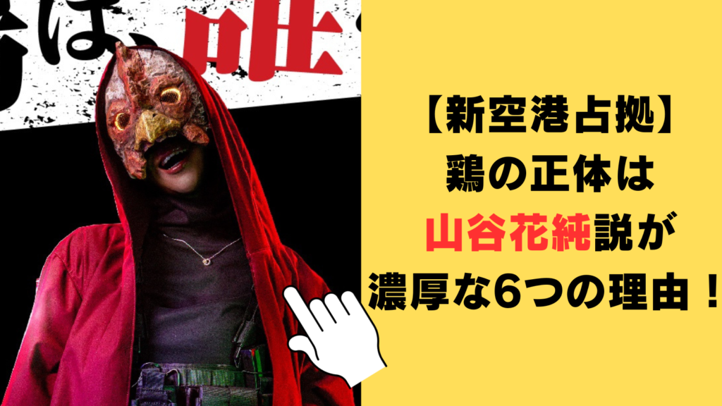 【新空港占拠】鶏の正体は山谷花純説が濃厚な6つの理由！