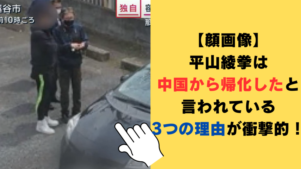 【顔画像】平山綾拳は中国から帰化したと言われている3つの理由が衝撃的！何者なのか徹底調査！